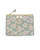Pochette Bombay in voile di cotone stampato su fondo giallo