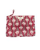 Pochette Bombay in voile di cotone rosso