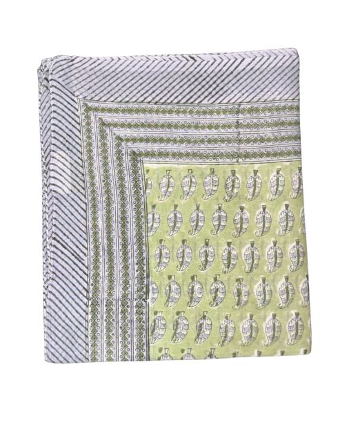 Pondicherry olijfgroene katoenen sarong