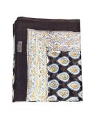 Pareo Pondicherry in cotone nero
