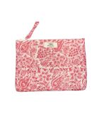 Pochette Bombay in voile di cotone rosa corallo