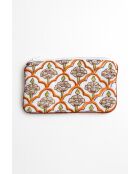 Pochette piatta Sambalpur con fodera impermeabile rosa chiaro - 11×19 cm