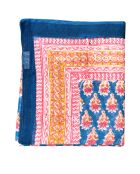 Pondicherry Baumwollsarong dunkelblau/pink