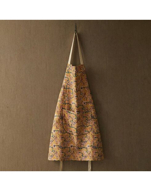 Grembiule Jabalpur dal design raffinato giallo senape