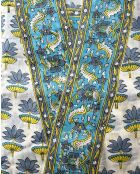 Kimono Madrás en voile de algodón blanco