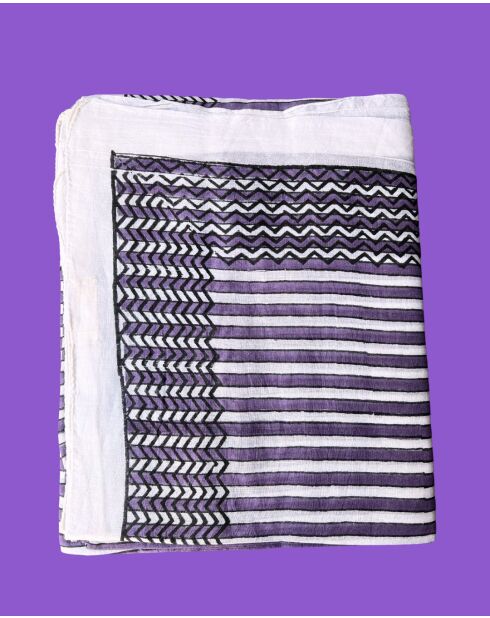 Pondichery-sarong van katoenvoile