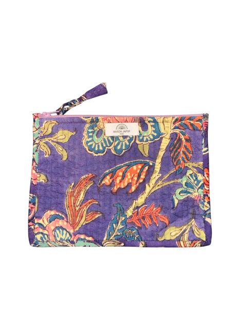 Pochette Bombay in voile di cotone viola