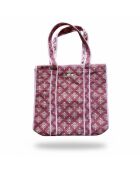 Nagpur-Tasche, geräumig, elegant und vielseitig, ziegelrot/creme - 45×35 cm