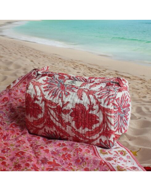 Bolsa Delhi S de gasa de algodón rosa