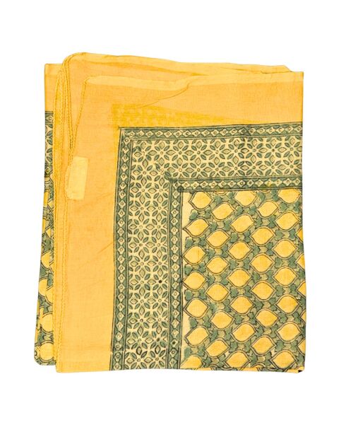 Pondicherry sonnengelber Baumwollsarong
