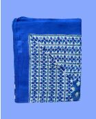 Pondichery sarong in blauwe katoenen voile