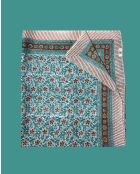 Pondichery sarong in blauwe katoenen voile