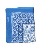 Pareo Pondicherry in cotone blu