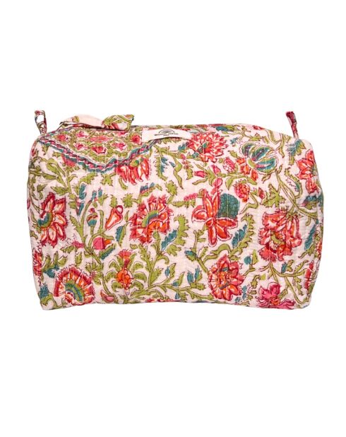 Funda acolchada Delhi S rosa