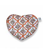 Mysore etui in de vorm van een poederroze hart - 19×15 cm