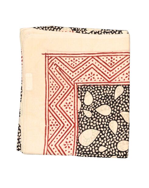 Cremefarbener Pondicherry Baumwollsarong