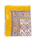 Senfgelber Pondicherry-Sarong aus Baumwolle