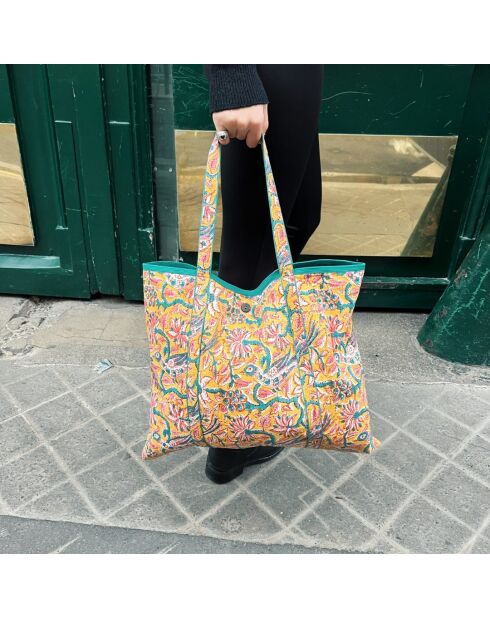 Nagpur geräumige, elegante und vielseitige gelbe Tasche - 45×35 cm