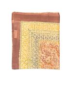 Pareo pondicherry in cotone marrone/rossastro