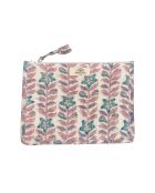 Pochette Bombay in voile di cotone beige/blu