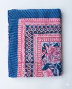 Pondichery sarong in blauwe katoenen voile