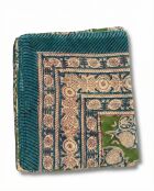 Pondichery-Sarong aus grünem Baumwollvoile