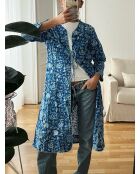 Déshabillé Srinagar en coton bleu