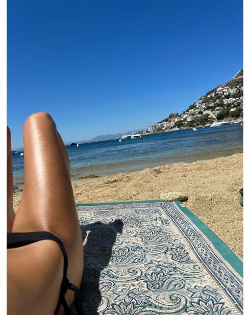 Pondichery sarong in groene katoenen voile