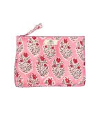 Pochette Bombay in voile di cotone rosa