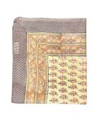 Pareo Pondicherry in cotone marrone a righe