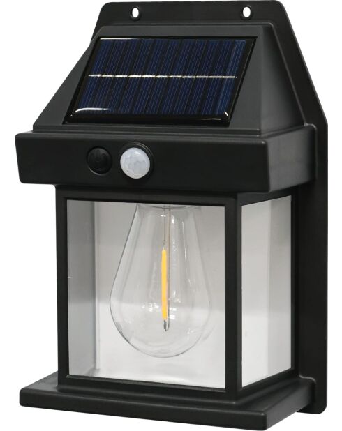 Applique murale solaire avec détecteur de présence - 12 -x 6,2x17 cm