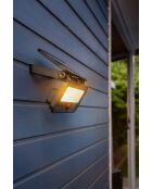 Spot solaire mural très éclairant avec détecteur de présence - 19,35x4,2x9,7 cm