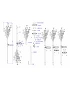 Arbuste à fleurs solaire H72