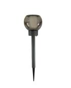 Lanterne solaire effet flamme naturelle 12 LED SMD ambrée 10,5cm H41cm