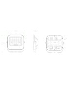 Projecteur LED solaire 850 lumens avec panneau déporté