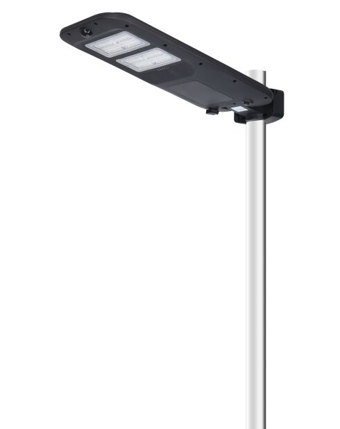 Tête de lampadaire solaire 2000 lumens avec détecteur de présence - 19,8x6,3x43,2 cm