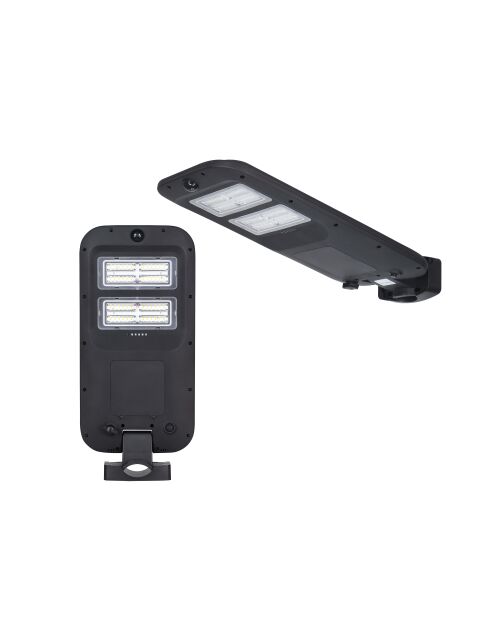 Tête de lampadaire solaire 2000 lumens avec détecteur de présence - 19,8x6,3x43,2 cm