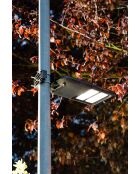 Tête de lampadaire solaire 2000 lumens avec détecteur de présence - 19,8x6,3x43,2 cm