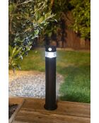 Borne solaire forte clarté Inox avec détecteur