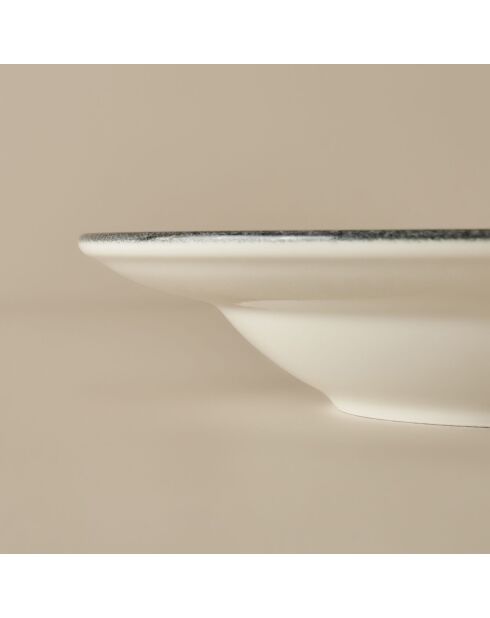 Assiette à pâtes pour les amoureux des livres noir - 28 cm