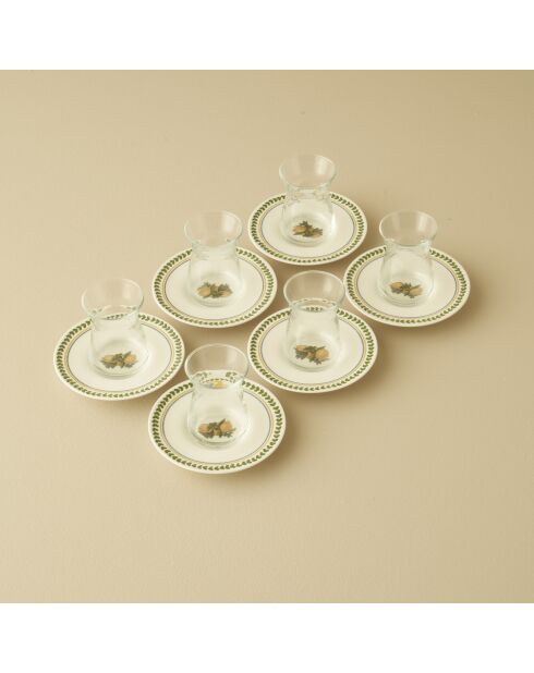 Set de 6 vasos de té Lemoncello multicolores