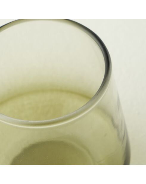 Set de 6 vasos de café de color verde