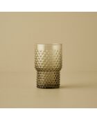 Set mit 6 grünen Bubble-Trinkgläsern - 400 cc