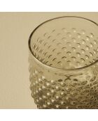 Set mit 6 grünen Bubble-Trinkgläsern - 400 cc