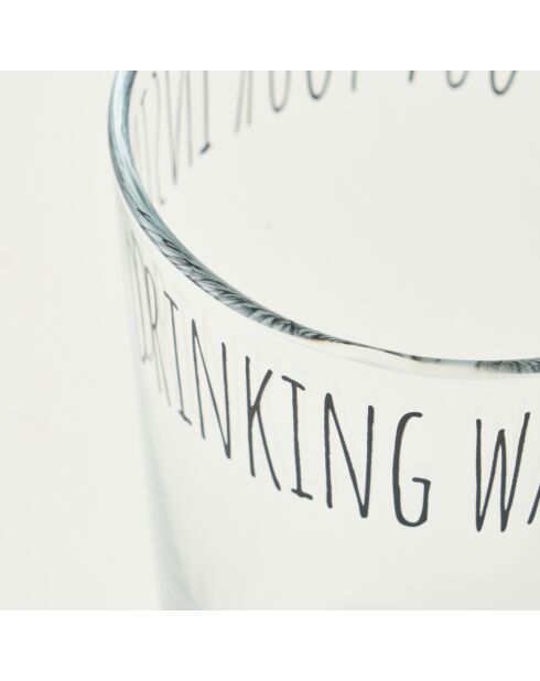 Bicchiere da bibita Motto nero - 570 cc