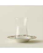 Set de 6 vasos de té rosa multicolor