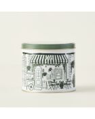 Set mit 2 grünen Scene Kaffeetassen - 105 cc