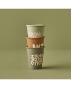 Espressotasse aus orangefarbenem Steinzeug, 100 ml