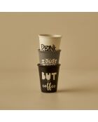 Tasse à expresso en grès blanche - 100 ml