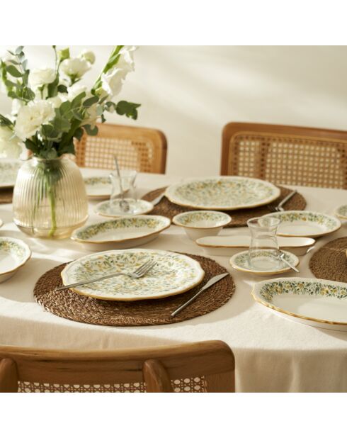 Set de desayuno amarillo Loren - 26 piezas